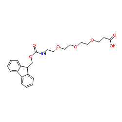N-芴甲氧羰基-12-氨基-4,7,10-三氧杂十二酸结构式