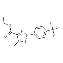 乙基 5-甲基-2-(4-(三氟甲基)苯基)-2H-1,2,3-三唑-4-甲酸基酯结构式
