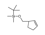 tert-butyl-[[(1R)-cyclopent-2-en-1-yl]methoxy]-dimethylsilane结构式