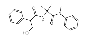 3-hydroxy-N-[1-methyl-1-(N-methyl-N-phenylcarbamoyl)ethyl]-2-phenyl-propanamide结构式