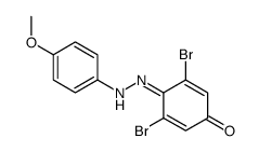 3,5-dibromo-4-[(4-methoxyphenyl)hydrazinylidene]cyclohexa-2,5-dien-1-one Structure