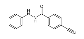 p-cyano-N'-phenylbenzohydrazine Structure