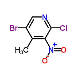 5-Bromo-2-chloro-4-methyl-3-nitropyridine Structure