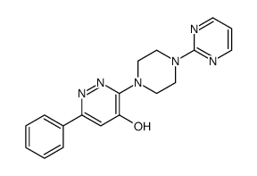 6-phenyl-3-(4-pyrimidin-2-ylpiperazin-1-yl)-1H-pyridazin-4-one Structure