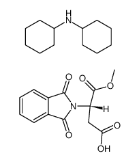 α-methyl N-phthaloyl-L-aspartate dicyclohexylamine salt Structure