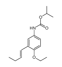 propan-2-yl N-(3-but-1-enyl-4-ethoxyphenyl)carbamate结构式