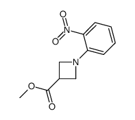 1-(2-硝基苯基)-氮杂丁烷-3-羧酸 甲酯结构式