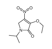 4-ethoxy-3-nitro-1-propan-2-yl-2H-pyrrol-5-one结构式