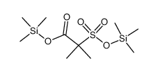 2-Methyl-2-(trimethylsiloxysulfonyl)-propansaeure-trimethylsilylester结构式
