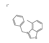 3-benzyl-4-methyl-1,3-benzothiazol-3-ium,iodide Structure