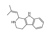 1-(2-methyl-1-propenyl)-1,2,3,4-tetrahydro-β-carboline结构式