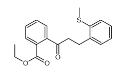 2'-CARBOETHOXY-3-(2-THIOMETHYLPHENYL)PROPIOPHENONE结构式