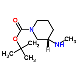 1-N-BOC-3-(S)-甲氨基哌啶结构式