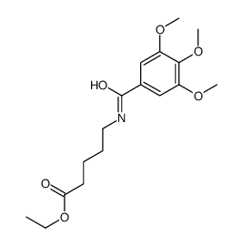ethyl 5-[(3,4,5-trimethoxybenzoyl)amino]pentanoate结构式
