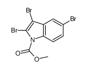 methyl 2,3,5-tribromoindole-1-carboxylate结构式