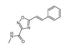 N-methyl-5-(2-phenylethenyl)-1,2,4-oxadiazole-3-carboxamide Structure