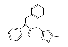 3-[(1-benzylbenzimidazol-2-yl)methyl]-5-methyl-1,2-oxazole Structure