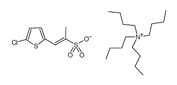 tetrabutylammonium (E)-1-(5-chlorothiophen-2-yl)-propene-2-sulfonate Structure
