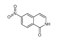 6-硝基-1(2H)-异喹啉酮结构式