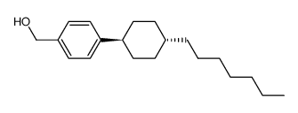 4-(trans-4-n-heptylcyclohexyl)benzyl alcohol Structure