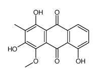 1,3,5-trihydroxy-4-methoxy-2-methylanthracene-9,10-dione Structure