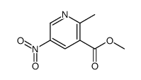 2-甲基-5-硝基烟酸甲酯结构式