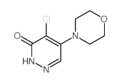 4-氯-5-吗啉-4-基吡嗪-3(2H)-酮结构式