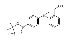 4-([2-(Hydroxymethyl)phenyl]dimethylsilyl)benzeneboronic acid pinacol ester结构式