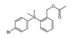 Benzenemethanol, 2-[(4-bromophenyl)dimethylsilyl]-, 1-acetate结构式