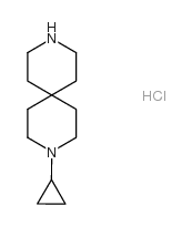 3,9-二氮杂螺[5.5]十一烷-3-环丙基盐酸盐结构式