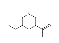 1-(5-ethyl-1-methyl-[3]piperidyl)-ethanone结构式