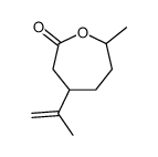 7-methyl-4-prop-1-en-2-yloxepan-2-one Structure