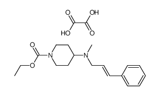 (E)-ethyl 4-[methyl(3-phenyl-2-propenyl)amino]-1-piperidinecarboxylate ethanedioate Structure