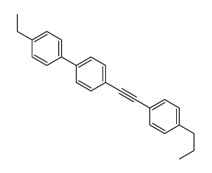 1-ethyl-4-[4-[2-(4-propylphenyl)ethynyl]phenyl]benzene Structure