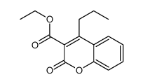 ethyl 2-oxo-4-propylchromene-3-carboxylate结构式