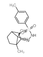 Benzenesulfonic acid,4-methyl-, 2-(1,7,7-trimethylbicyclo[2.2.1]hept-2-ylidene)hydrazide structure
