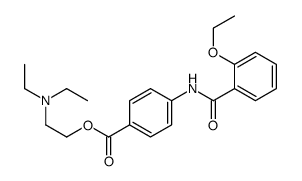 2-(diethylamino)ethyl 4-[(2-ethoxybenzoyl)amino]benzoate结构式