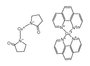 [bis(1,10-phenanthroline)copper][bis(pyrrolidin-2-one)copper] Structure