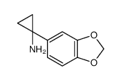 1-(1,3-benzodioxol-5-yl)cyclopropan-1-amine结构式