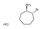 (1R,2R)-2-bromocycloheptanamine hydrochloride Structure