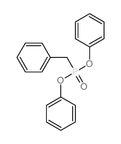 Phosphonic acid,P-(phenylmethyl)-, diphenyl ester结构式