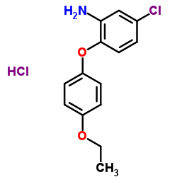 5-氯-2-(4-乙氧基苯氧基)苯胺盐酸盐结构式