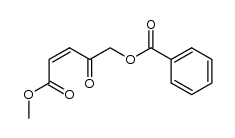 (Z)-5-methoxy-2,5-dioxopent-3-en-1-yl benzoate结构式