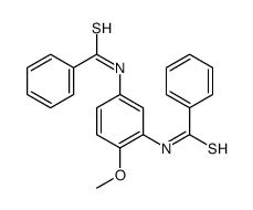 N-[3-(benzenecarbonothioylamino)-4-methoxyphenyl]benzenecarbothioamide结构式