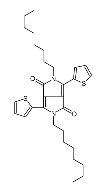 2,5-dioctyl-3,6-di(thiophen-2-yl)pyrrolo[3,4-c] pyrrole-1,4(2H,5H)-dione Structure