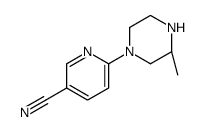 (R)-6-(3-甲基哌嗪-1-基)烟腈结构式