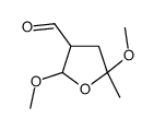 TETRAHYDRO-2,5-DIMETHOXY-5-METHYLFURAN-3-CARBALDEHYDE结构式