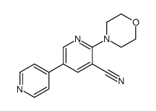 3-cyano-2-morpholino-5-(pyrid-4-yl)pyridine结构式