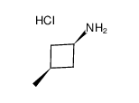 cis-3-methylcyclobutan-1-amine hydrochloride Structure