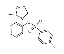 2-(2-methyl-1,3-dioxolan-2-yl)phenyl tosylate结构式